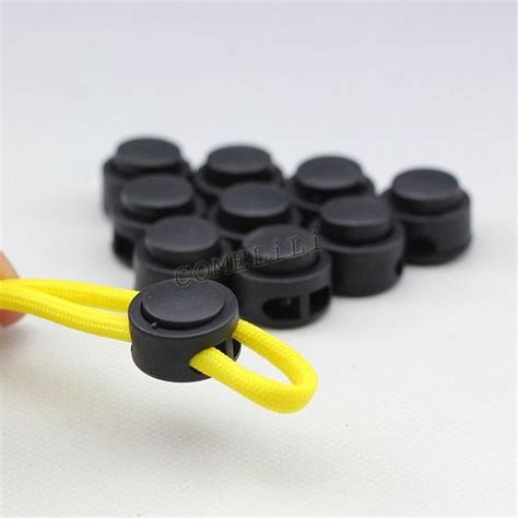 10 pcs Paracord Cord Lock Clip Clamp Buckle Toggle 2 hole toggle ...