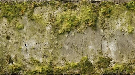 Moss Adorned Weathered Concrete A Seamless Texture Background, Old Wall, Concrete Block ...