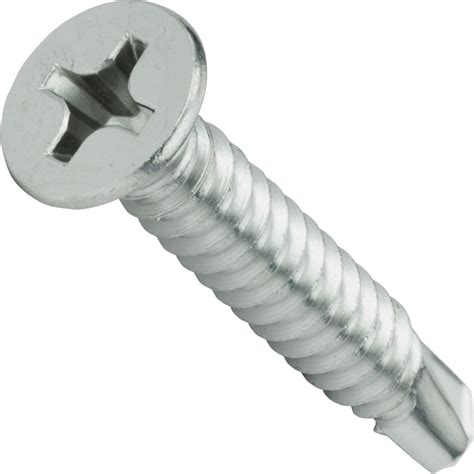 #8 Phillips Flat Head Self Drilling Tek Screws (from 1/2" to 2 ...