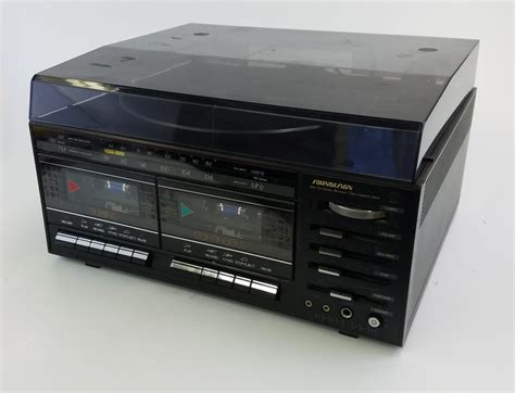 SOUNDESIGN Stereo System, 1980’s, dual cassette, turntable - Hangar 19 Prop Rentals