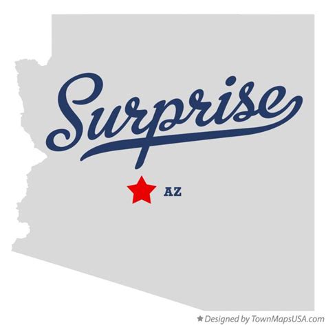 Map of Surprise, AZ, Arizona