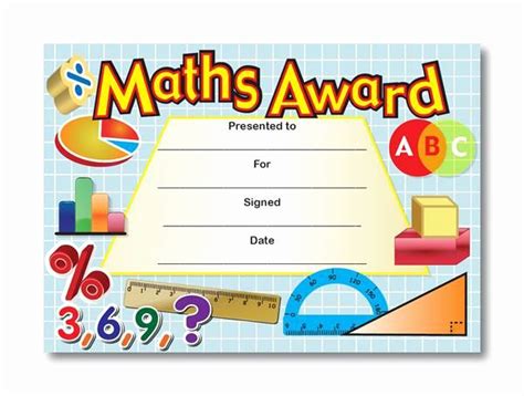 New Math Award Certificate Templates | Amazing Certificate Template Ideas