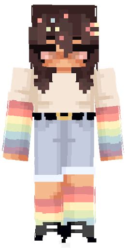 Rainbow Aesthetic girl HD 3 | Nova Skin in 2021 | Minecraft girl skins ...