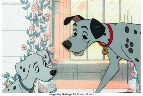 101 Dalmatians Pongo and Perdy Production Cel Walt Disney, 1961 by Walt Disney Studios on artnet