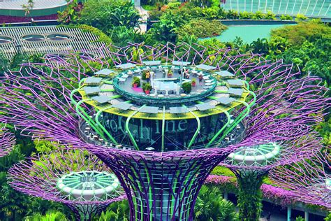 Singapore, Singapore City, Singapore Botanic Gardens, Areal Marina Bay ...