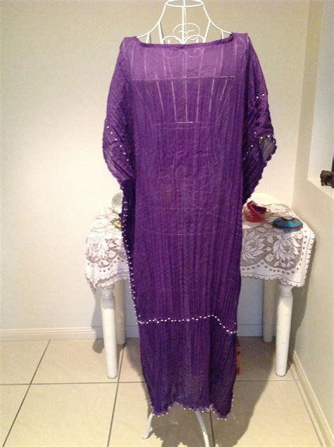 Purple cotton/Caftan/Dress/Kaftan/Long Dress/Plus size | Etsy | Cotton ...