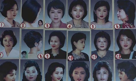 North Korean fashion women are 'encouraged' to choose from 18 officially sanctioned hairstyles ...