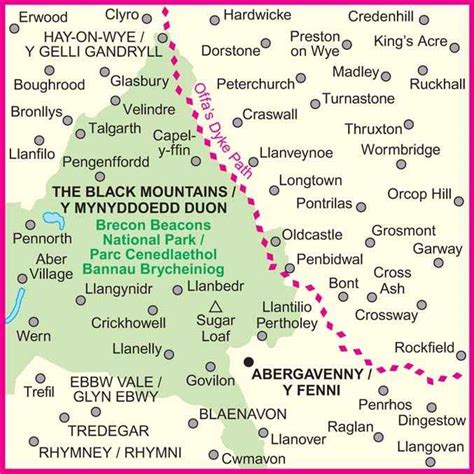 Ordnance Survey - Landranger Map 161 (1-50 000) The Black Mountains | Countryside Ski & Climb