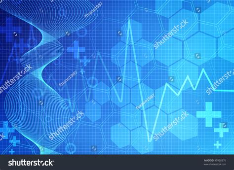 Blue Medical Abstract Background Stock Illustration 95928376 | Shutterstock