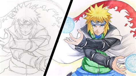 How to Draw Minato Namikaze - [Naruto] - YouTube