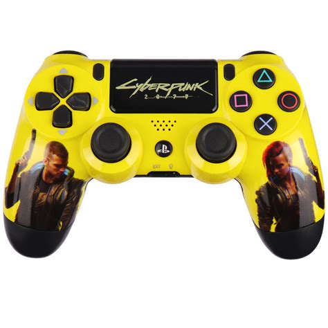 خرید دسته بی سیم SONY PS4 DualShock 4 طرح Cyberpunk 2077