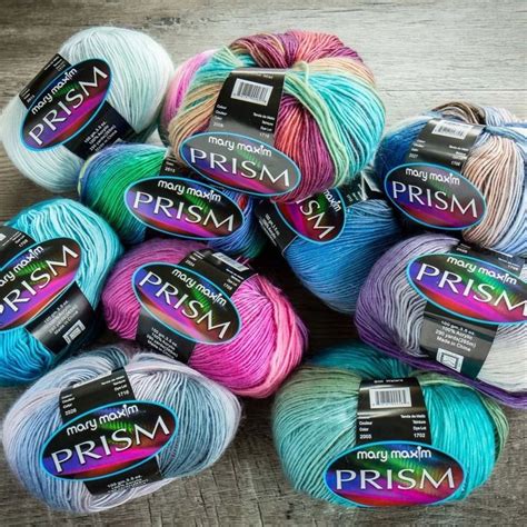 Prism Yarn, Mary Maxim | Roving yarn, Lightweight yarn, Crochet projects