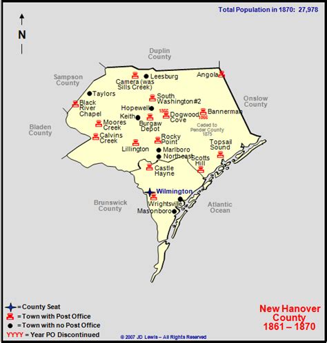 New Hanover County, NC - 1861 to 1870