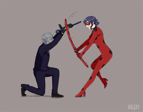 ladybug vs hawk moth COMMISSION by Hogekys on DeviantArt