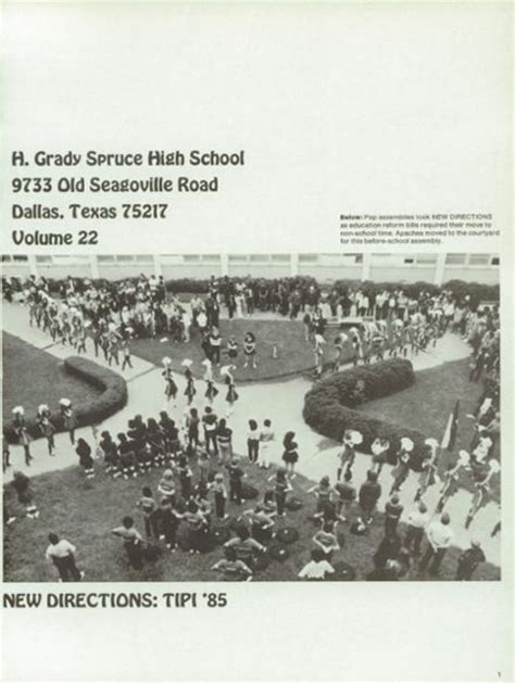 Explore 1985 H. Grady Spruce High School Yearbook, Dallas TX - Classmates