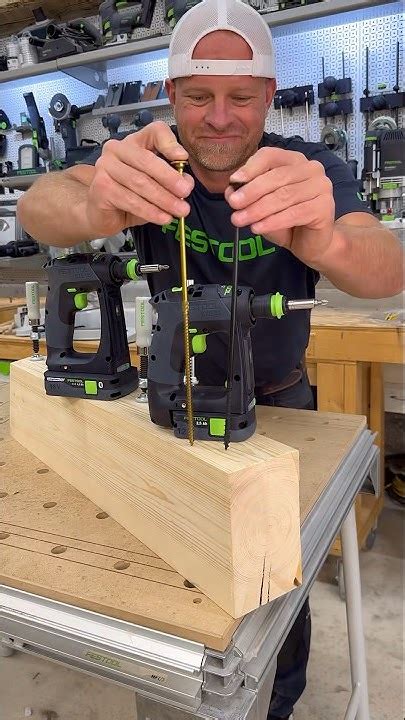 Trying the new 18 and 12v Festool drills #woodworking #carpentry #diy #wood #woodwork - YouTube