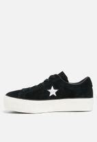 Converse Cons One Star Platform Suede - Black Converse Sneakers | Superbalist.com