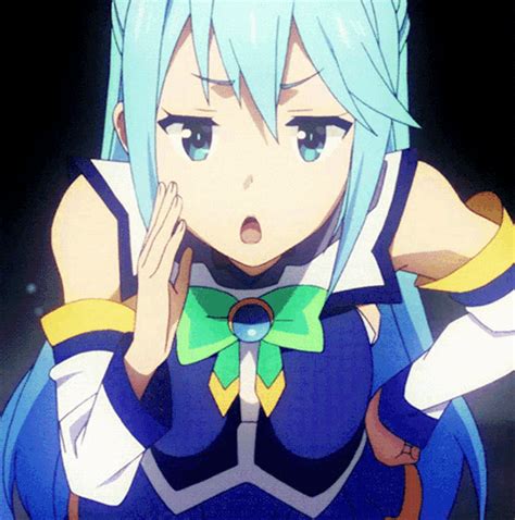 Aqua Konosuba GIF - Aqua Konosuba Secret - Discover & Share GIFs