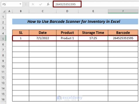 How to Use Barcode Scanner for Inventory in Excel (with Easy Steps)