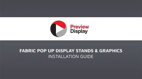 How to build a fabric pop up display stand - YouTube