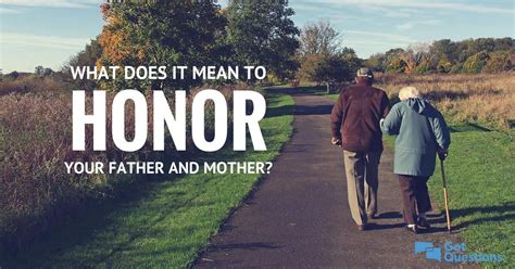 What does it mean to honor my father and mother?