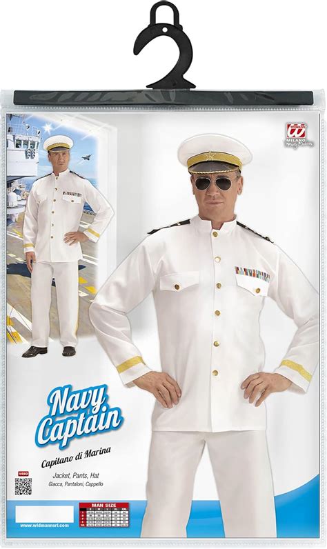 Navy Captain Men’s Costume Fancy Dress (S) – TopToy