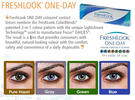 Freshlook One - Day Color Contact lenses now selling at a discounted ...