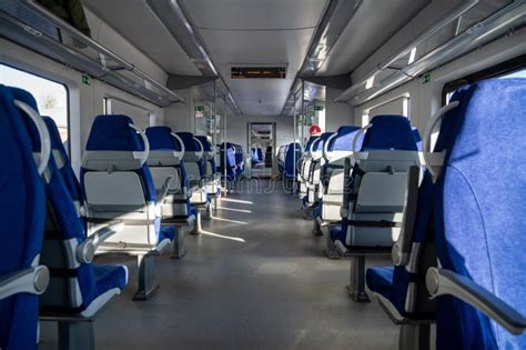 Interior of Modern Passenger High-speed Express Train. Inside the Train Carriage. Stock Image ...