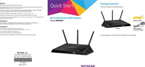 Netgear orporated 16200342 AC1750 Smart WiFi Router User Manual rev