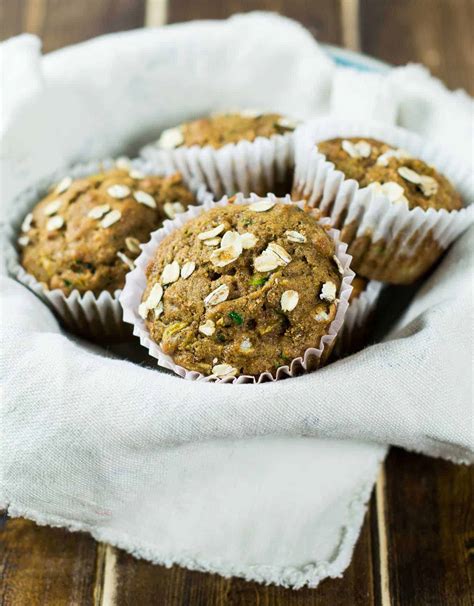 Brown Sugar Zucchini Bread Muffins - with whole wheat flour