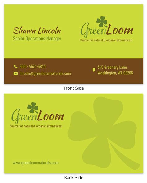 Custom Organic Food Store Business Cards Templates ...