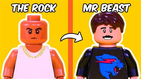 I made FAMOUS people in LEGO... - YouTube