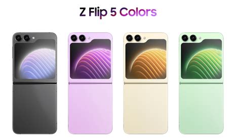 Galaxy Z Flip 5 leaked renders show off all four colors and updated ...