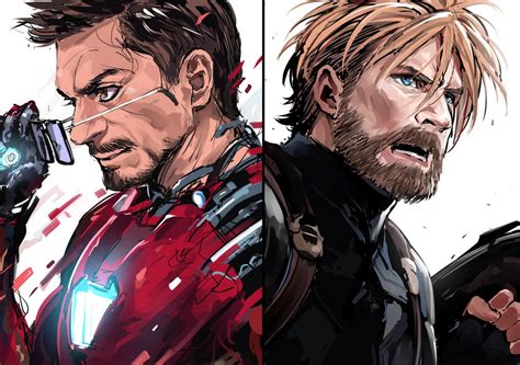 Awesome Cap and Iron Man fan art. : r/marvelstudios