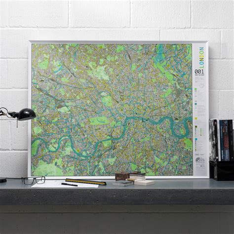 london wall map by the future mapping company | notonthehighstreet.com