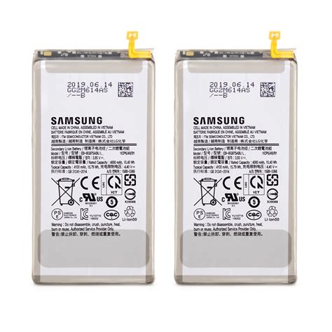 2-Pack OEM Samsung Galaxy S10+ Plus Battery Replacement EB-BG975ABU for ...