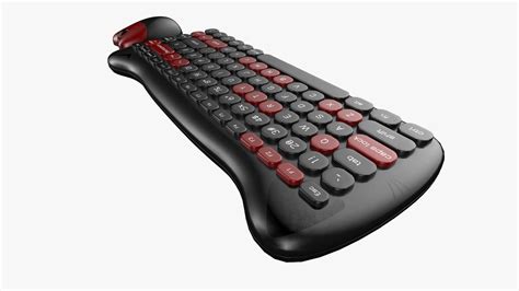 Wireless Keyboard Mouse Set Night Black Version Gallery | CGTrader