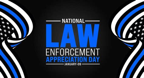 Law enforcement appreciation day background design template use to background, banner, placard ...