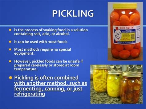 Food Preservation Methods and Food Processing