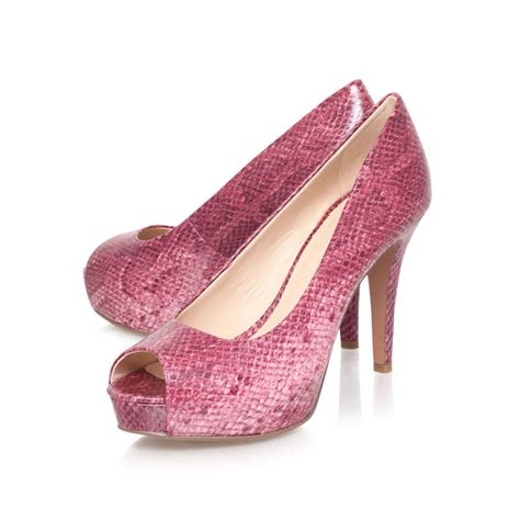 house high of fraser heels pink Court Lyst Camya3 in Nine west Shoes Peep Toe Pink High Heeled