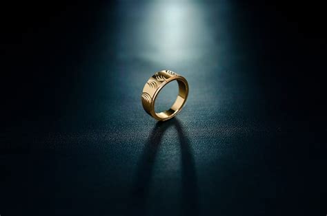 Premium Photo | Minimalist womens gold ring