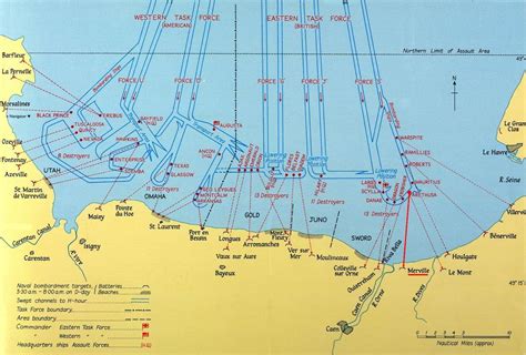 Carte de Basse-Normandie : Plan touristique Plages du Débarquement