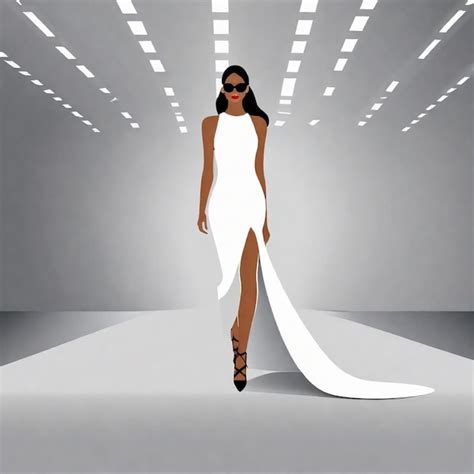 Premium AI Image | Fashion Model on Runway