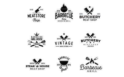 Vintage Butcher Butchery Logo Design Vector - TemplateMonster