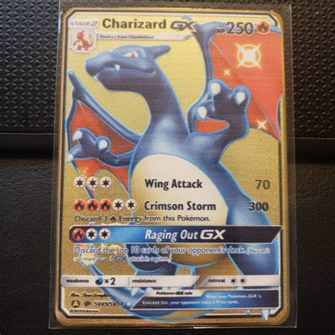 Shiny Charizard Vmax GX & V Champions Path Metal Pokemon Card | Etsy