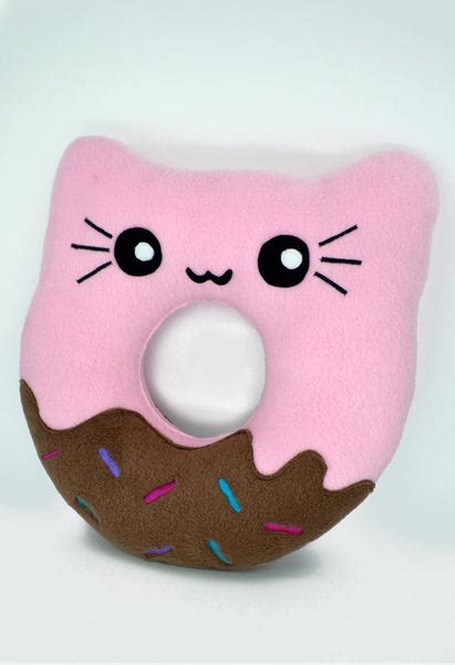 Doughnut kitty pillow / kawaii donut plushies – Plusheez