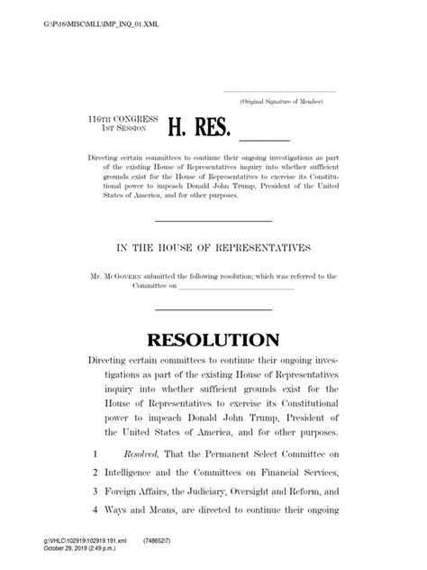 BILLS-116-191029 | United States House Of Representatives | Government