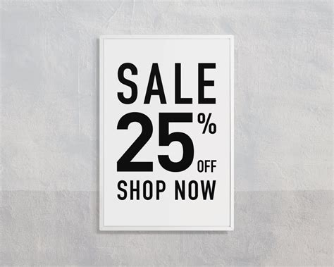 SALE 25% Off Sign Download for Retail Shops or Boutiques - Etsy