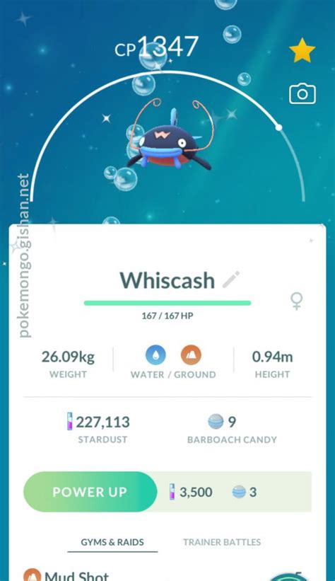 Shiny Whiscash - Pokemon Go