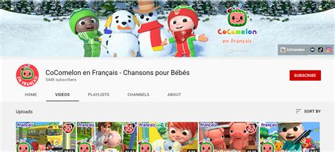 Cocomelon has their own dubbed French channel it appears, unless it's some Cocomelon fan who did ...